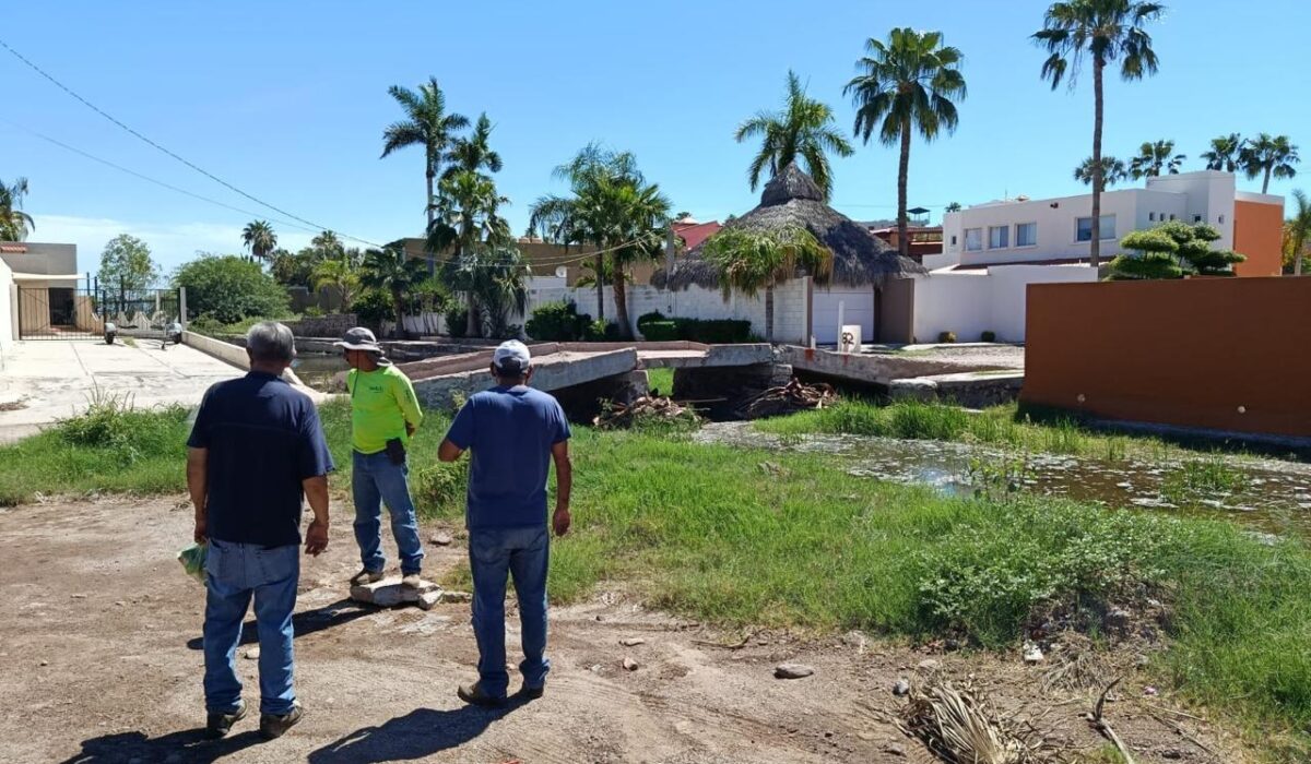 Ayuntamiento de Guaymas realiza supervisión preventiva de arroyos ante pronóstico de lluvias